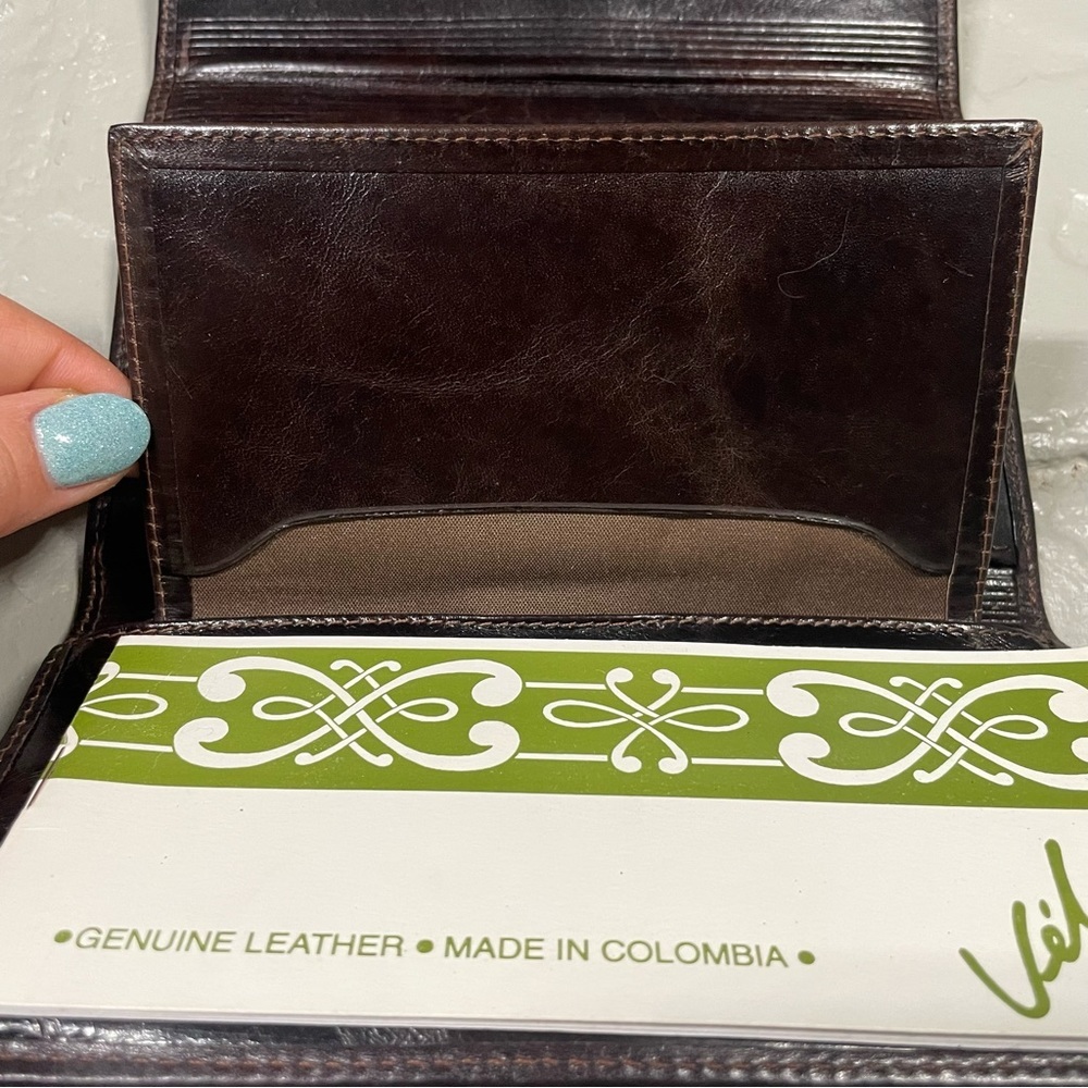Velez dark brown leather wallet - Picture 12 of 15